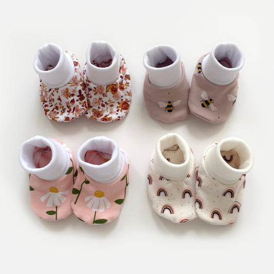 0-3M fabric booties