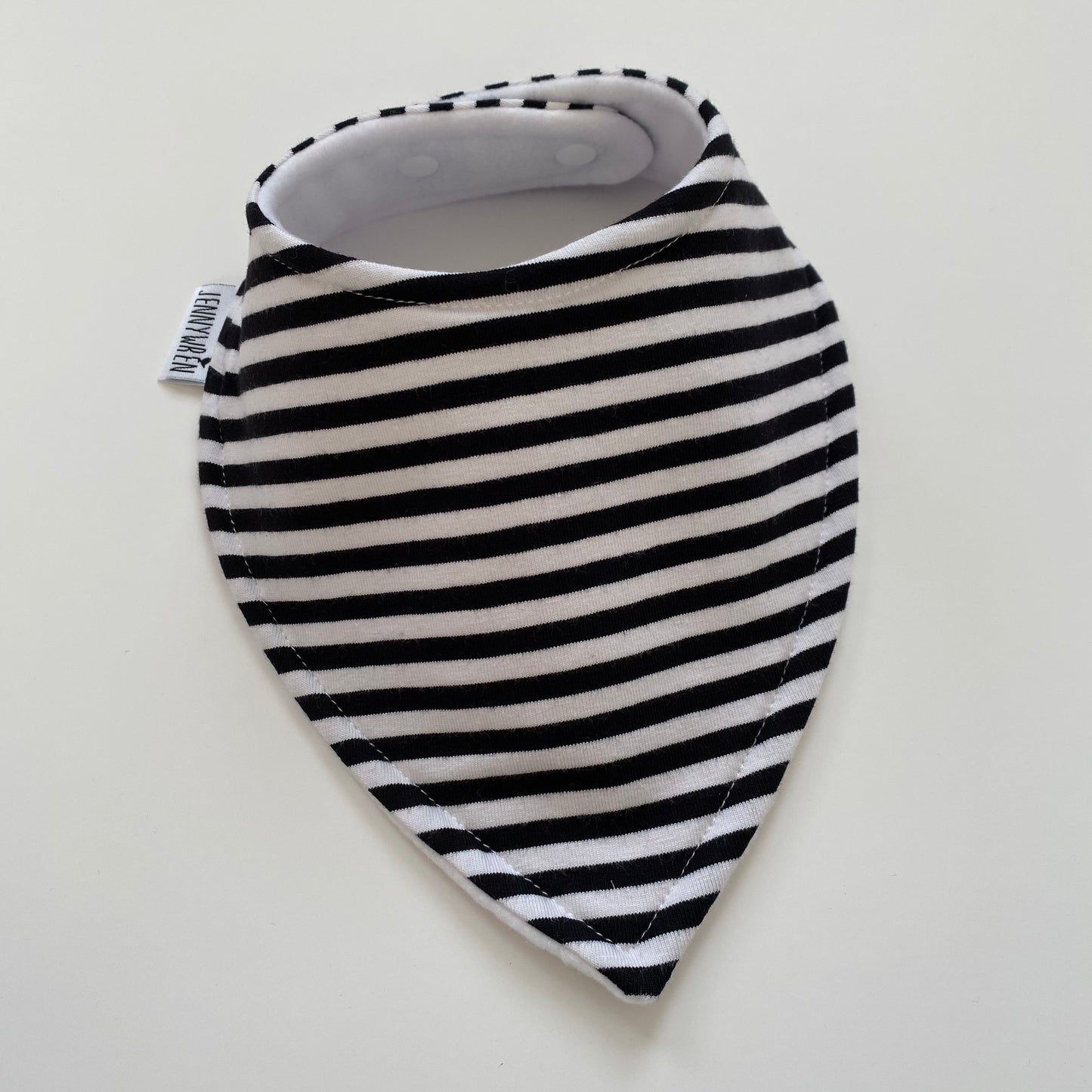 Black stripe bandana bib