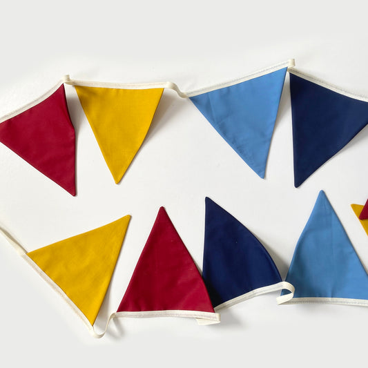 Rainbow bunting banner