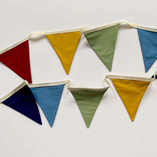 Rainbow bunting banner