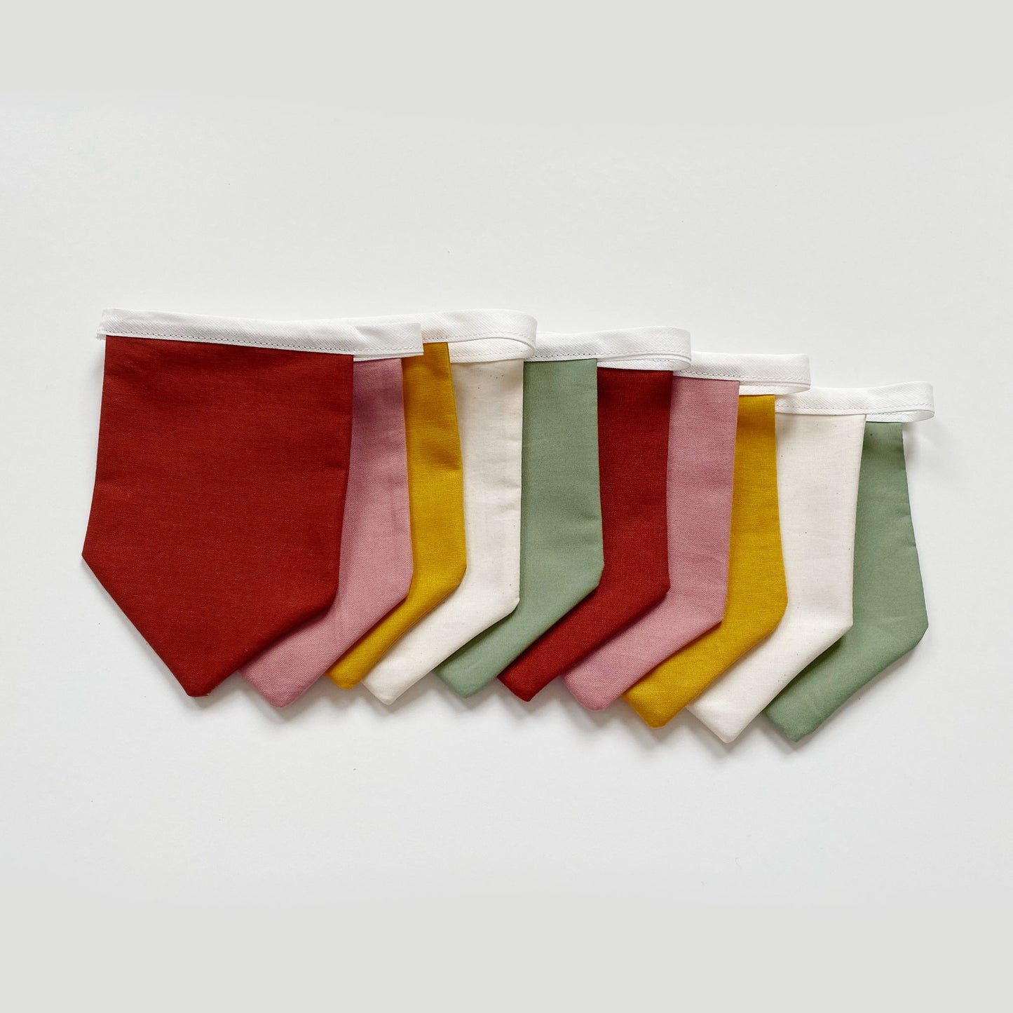 Rainbow bunting banner