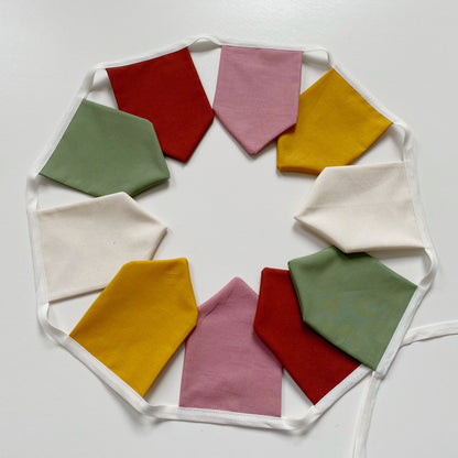 Rainbow bunting banner